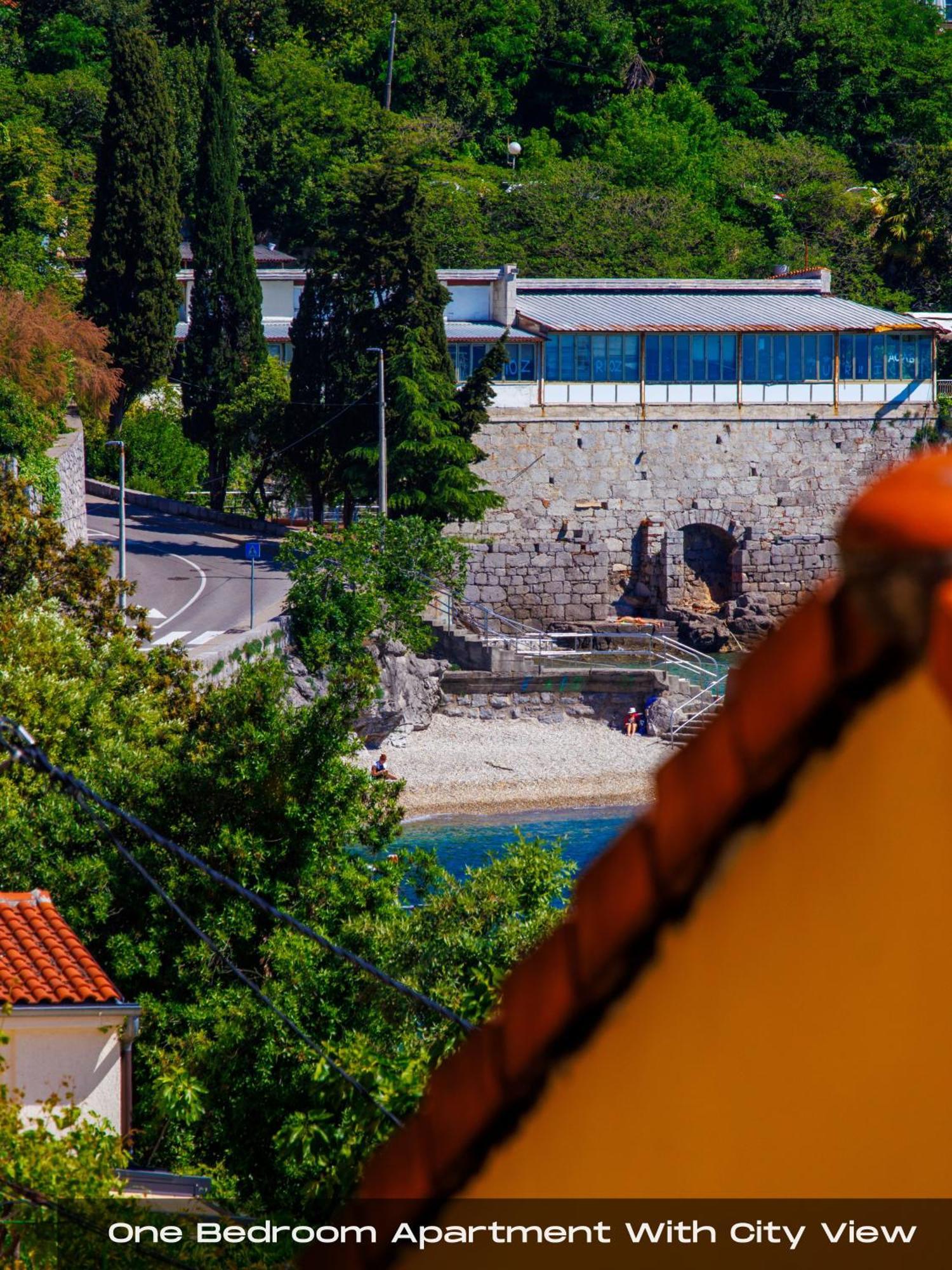 Volos With Roof Terrace, Sea View, Free Private Parking Apartma Opatija